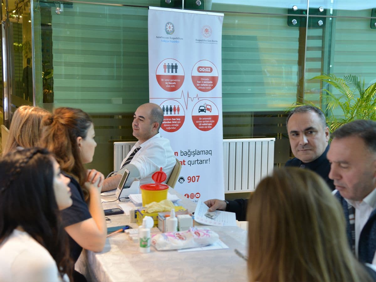 Blood donation action was held within the “Year of the Constitution and Sovereignty” at “Azpetrol” company. 