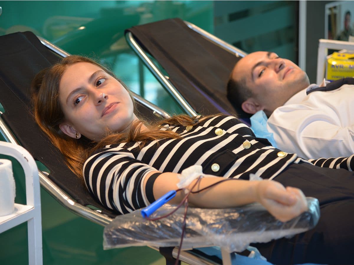 Blood donation action was held within the “Year of the Constitution and Sovereignty” at “Azpetrol” company. 