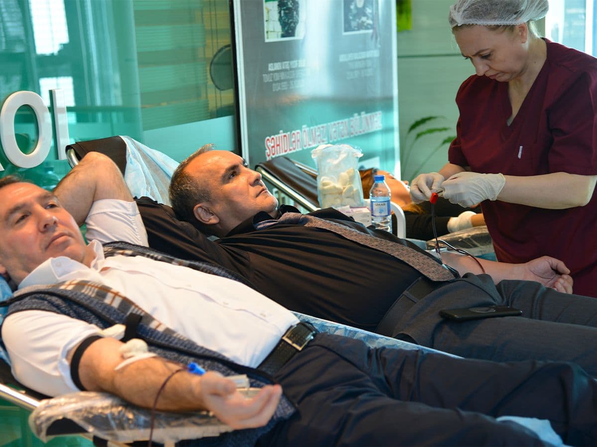 Blood donation action was held within the “Year of the Constitution and Sovereignty” at “Azpetrol” company. 