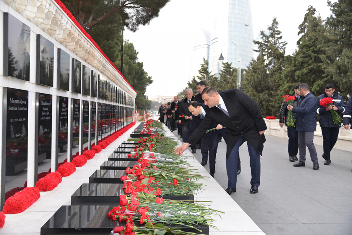 The "Azpetrol" Company commemorated the victims of the 20 January tragedy