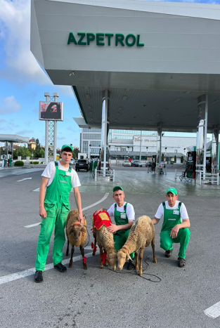 "Azpetrol" company celebrates the Gurban Holiday at gasoline stations.